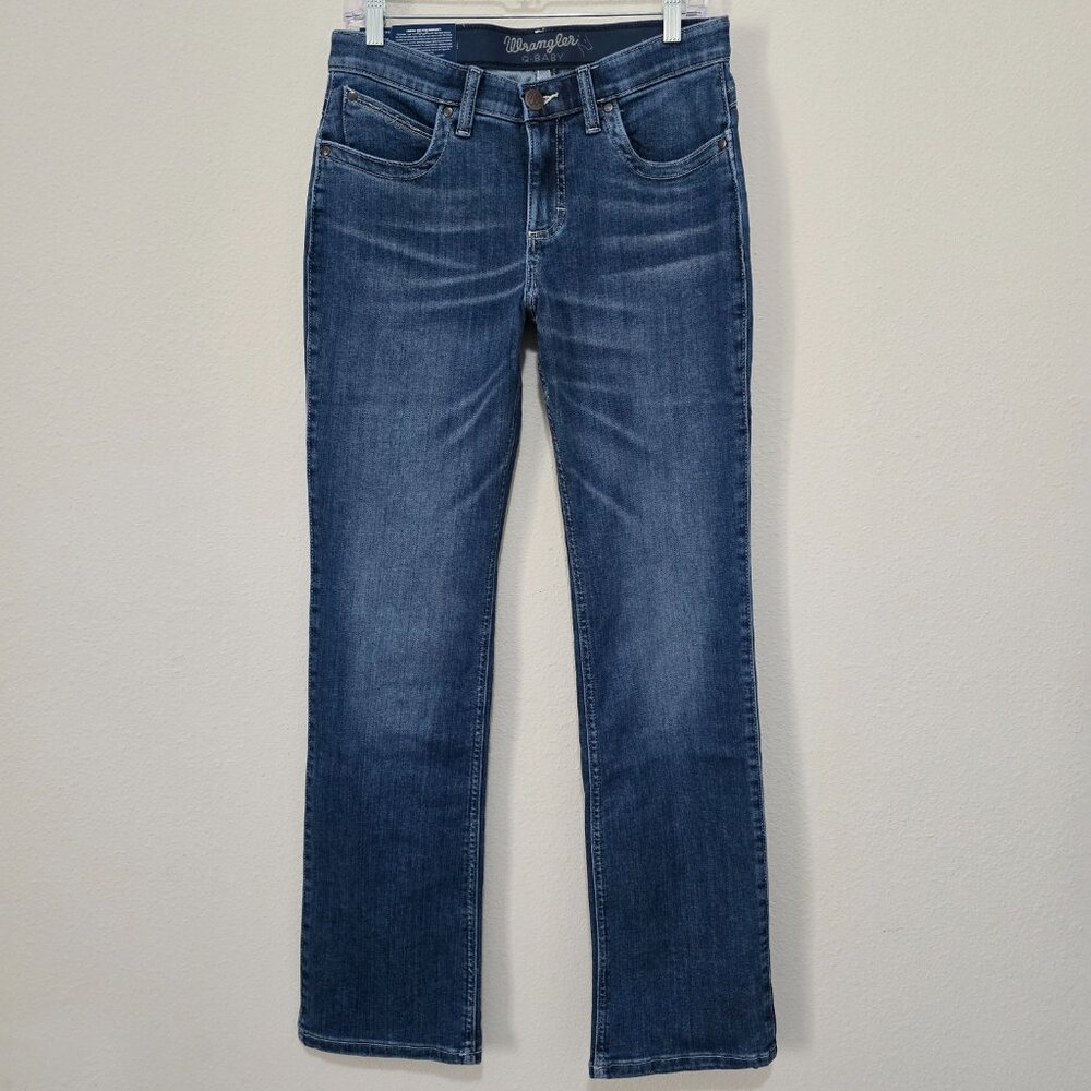 NWT Wrangler Bootcut Jeans 7x34 Med Vintage Wash Riding Western